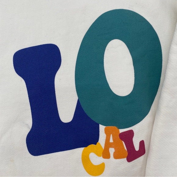 Madhappy Local Optimist Cream Sweatshirt Unisex Medium NWT - Picture 1 of 11